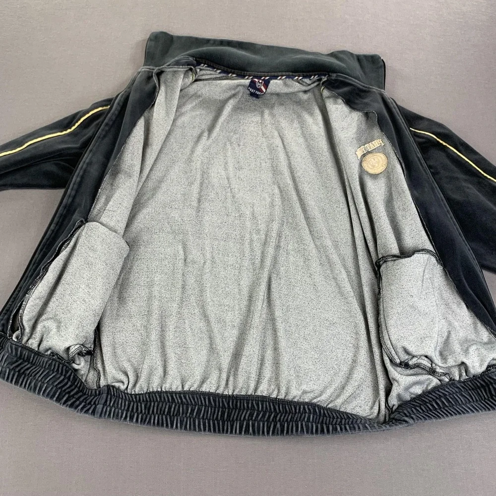 Phat Farm Track Jacket‎ Mens XL Gray Velour Full Zip Logo Hip Hop Athletic Y2K